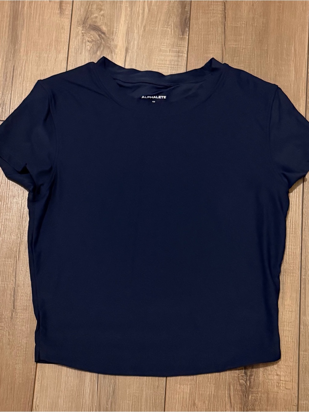 Alphalete navy softcurve tee short sleeve shirt